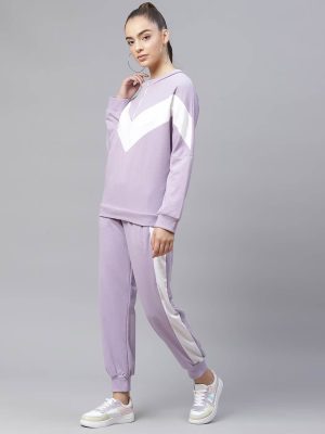 RUNNING TRACKSUIT WITH COLORBLOCK DESIGN